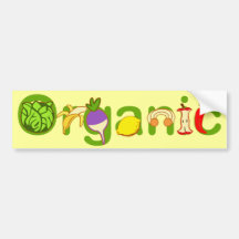 Organic Bumper Stickers