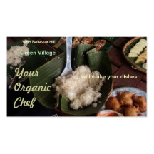 organic chef business cards