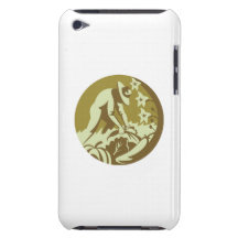 Organic Farmer Harvesting Vegetable Crops Retro Barely There iPod Case