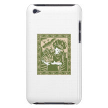 Organic Farmer With Basket Harvest Crops Retro iPod Touch Cover