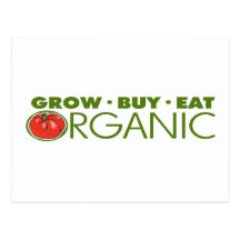 Organic Food Post Card