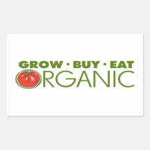 Organic Food Rectangular Sticker
