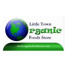 Organic Foods Store Business Cards