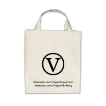 Ⓥ organic grocery bag