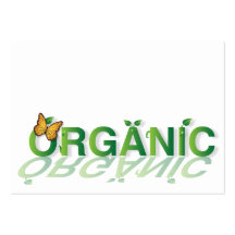 Organic sign business card template