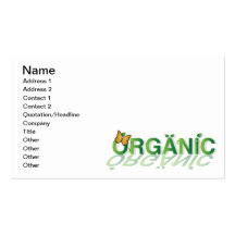 Organic sign business card templates