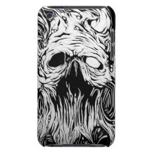 organic skull ipod touch case