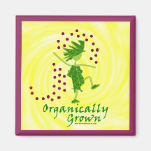 Organically Grown T shirts & gifts Fridge Magnets