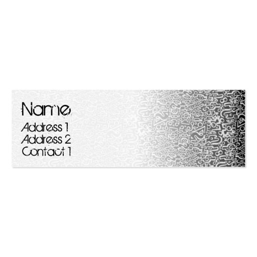 ORGANICS black Business Card Templates
