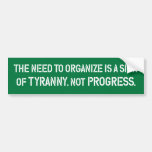 Organizing For Progress Bumper Sticker