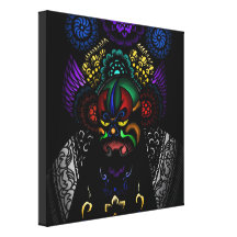 Oriental Mask Gallery Wrap Canvas