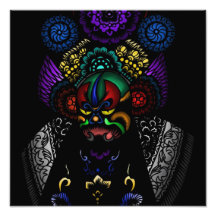 Oriental Mask Photo Print