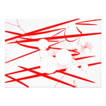 oriental red slash digital art random abstract personalized announcement