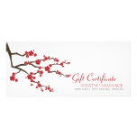 Oriental Sakuras Cherry Blossoms Gift Certificate Rack Card