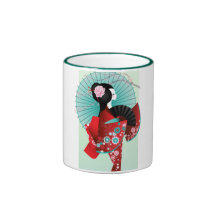 Origami Doll 3 Mug