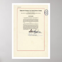 ORIGINAL 23rd Amendment U.S. Constitution Print