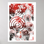 Original Abstract The Top black/red/white Poster