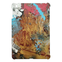 Original Acrylic Alcohol Straw Art Painting iPad Mini Cases