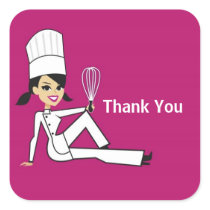 Original Chef with Whisk Thank You Stickers