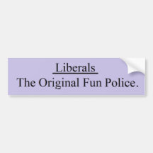 Original Fun Police Bumper Sticker