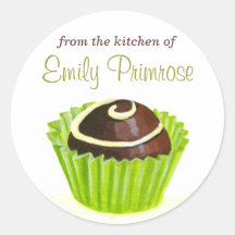 Original Illustration Chocolate Truffle stickers