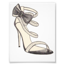 Original Valentino Shoe Fashion Illustration Photo Print