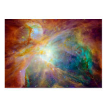 Orion Nebula Hubble Spitzer Space Business Card Template