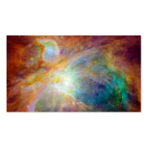Orion Nebula Hubble Spitzer Space Business Card Template
