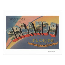Orlando, Florida - Large Letter Scenes 2 Postcard