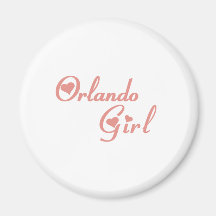 Orlando Girl tee shirts Magnets