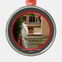 Ornament - Climbing Santas (textured borders)
