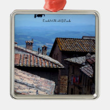 Ornament -  Rooftops over San Gimignano