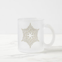 ORNAMENTAL SNOWFLAKE COFFEE MUG