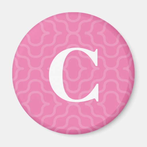 Ornate Contemporary Monogram - Letter C Fridge Magnets