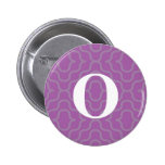 Ornate Contemporary Monogram - Letter O Buttons