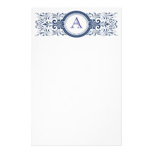 Ornate Customisable Monogram stationary Stationery Design