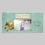 Ornate Fawn Merry Christmas Photo Card photo cards