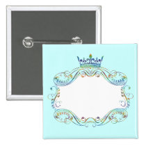 Ornate  Frame Medallion with Crown buttons