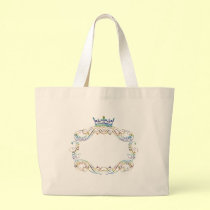 Ornate  Frame Medallion with Crown bags