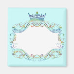 Ornate  Frame Medallion with Crown Magnets