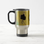 Ornate Ostrich Monogram  Travel Mug