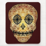 Ornate Sugar Skull Mouse Pads