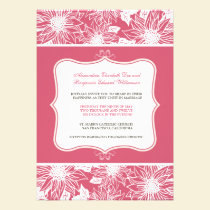 Ornate Sunflowers Wedding Invitation (honeysuckle) invitations