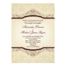 Ornate Vintage Wedding Invitations