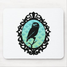 Ornated Framed Owl Mouse Mat