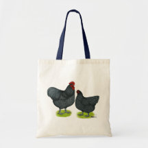 Orpington:  Blue Pair Tote Bag