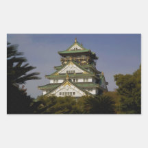 Osaka Castle Rectangle Sticker
