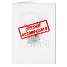 Osama Dead Mission Accomplished Card