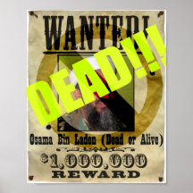 Osama dead poster