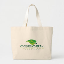 osborn marketing green logo canvas bags